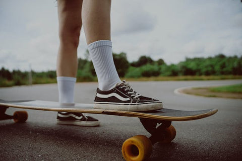 skateboard on a road