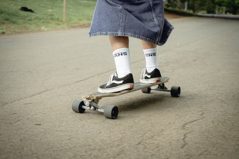 skateboard on a road