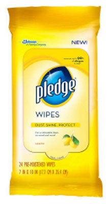 Pledge Lemon Furniture Polish Wipes (24 Count)