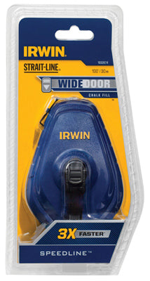 Irwin Straight Line Reel With Chalk Combo Set Fast Retrieve 100 ' Blue 4 Oz