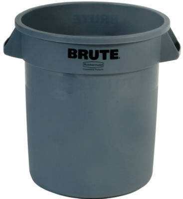 10GAL GRY Trash Can