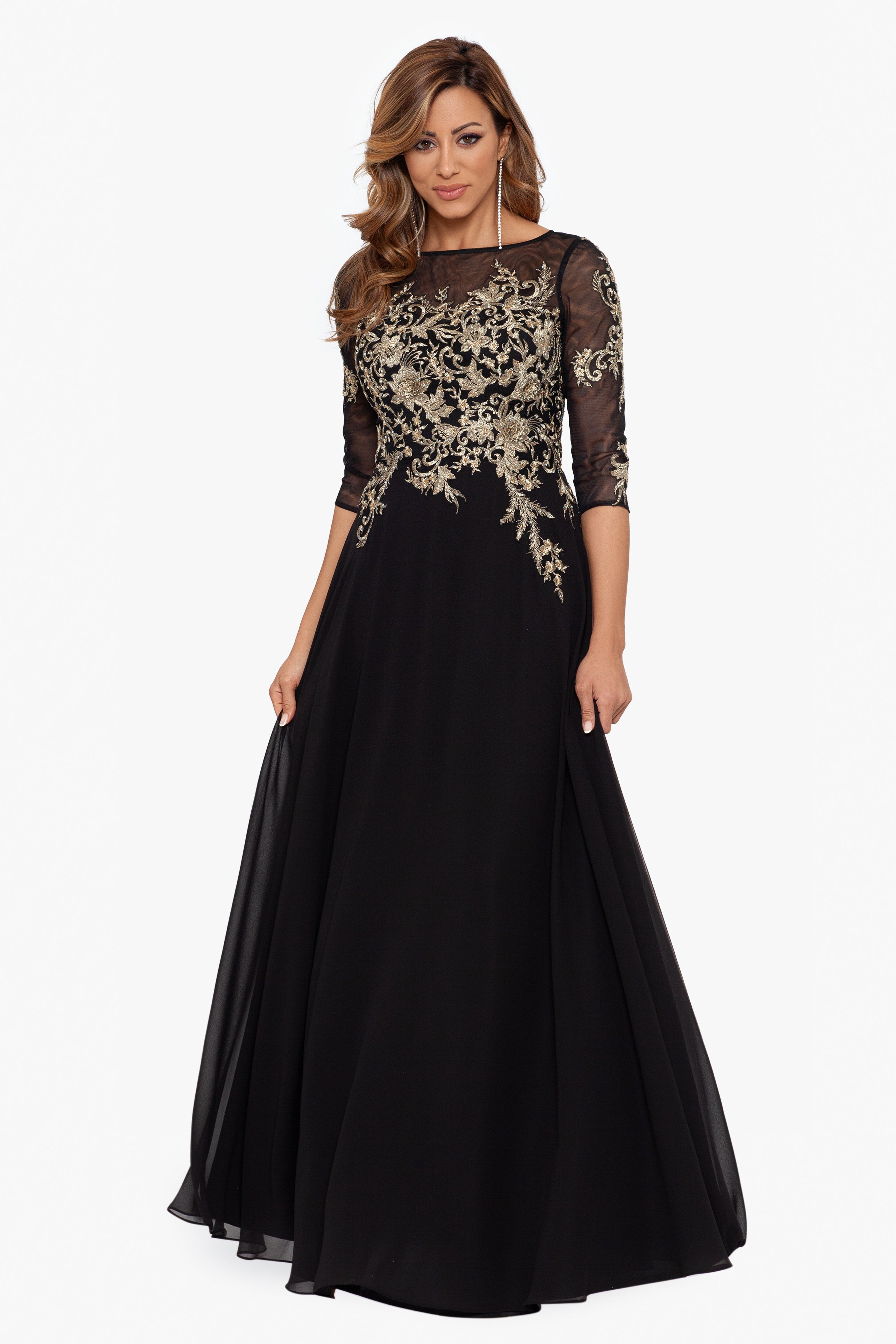 Sheath/Column 3/4 Sleeve Beaded Chiffon Square Mother of the Bride Dresses  2040173 | Chiffon evening dresses, Prom dresses with sleeves, Mother of the  bride dresses