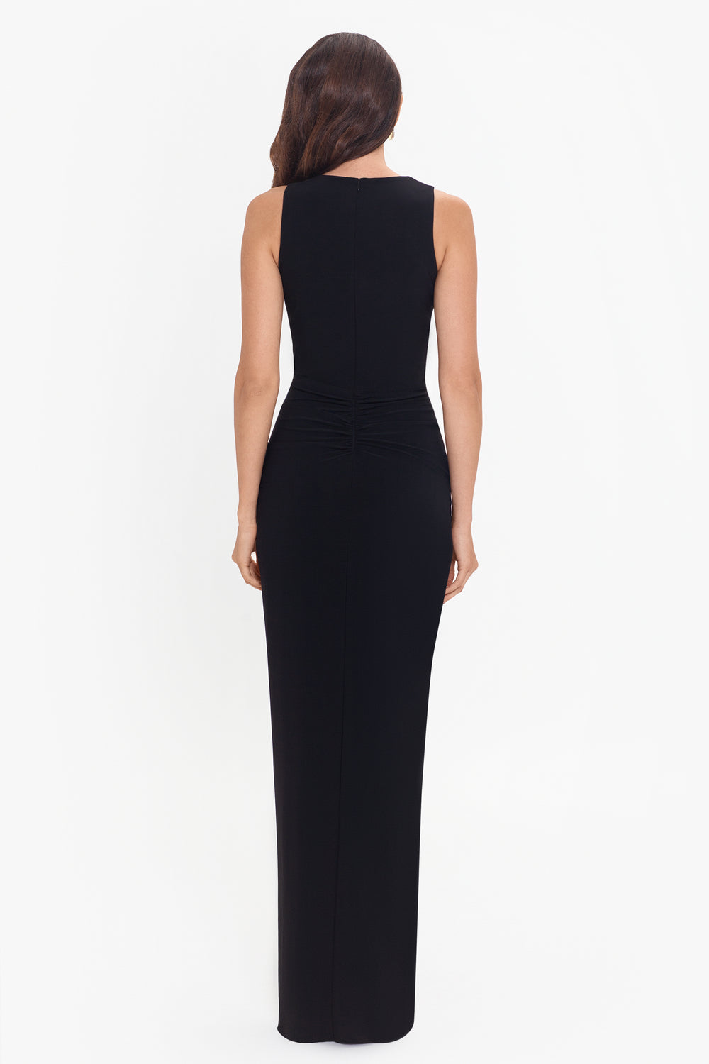 Plus Bobbi Long Ruffled V-Neck Gown – B & Adam