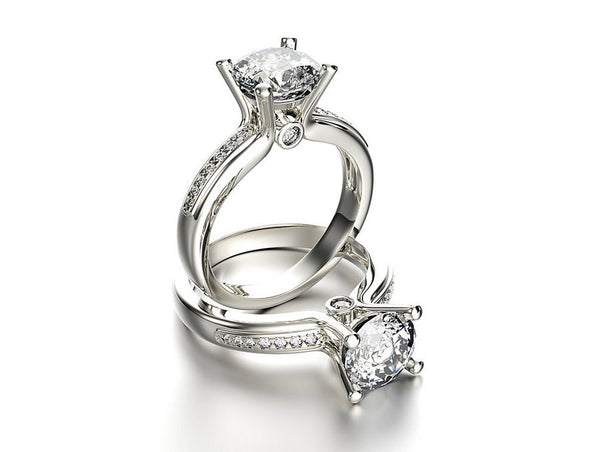"Trellis-Prong" Solitaire Engagement Ring