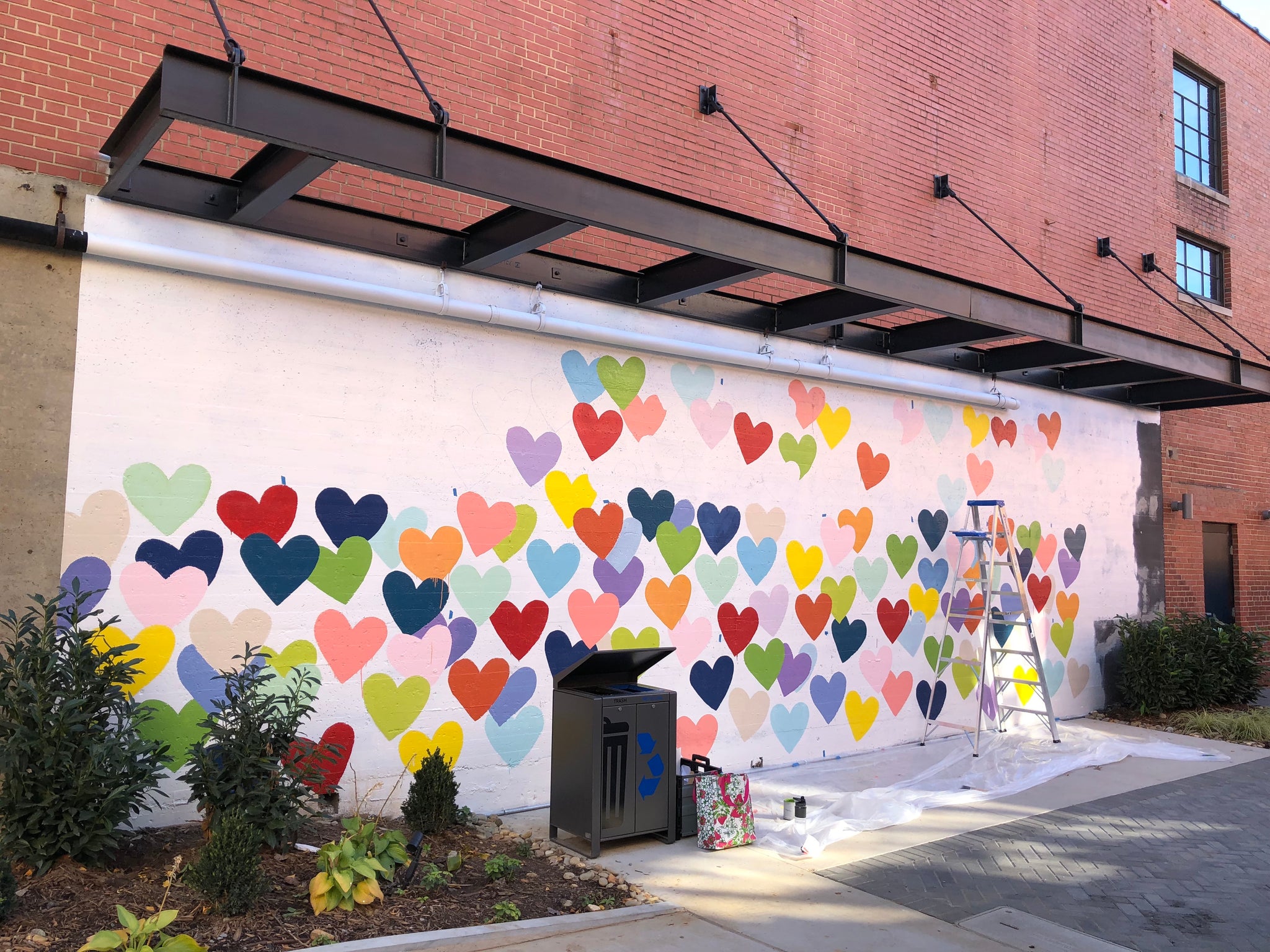 Confetti Hearts Wall Evelyn Henson