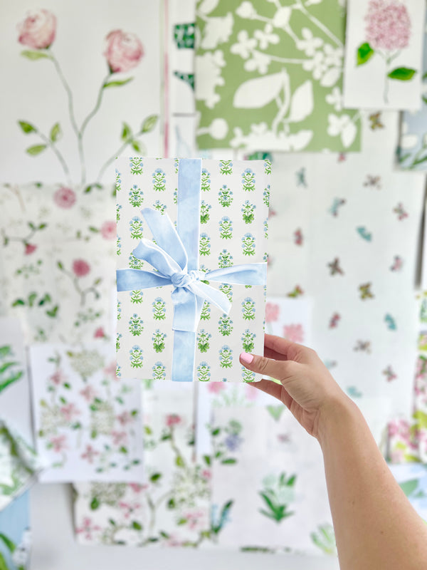 Chinoiserie Blue Wrapping Paper – Evelyn Henson