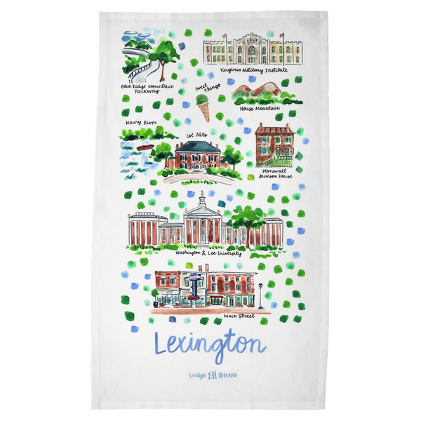 Louisville, KY Tea Towel – Evelyn Henson