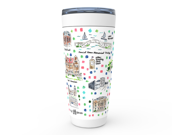 Milwaukee, WI Map Tumbler – Evelyn Henson