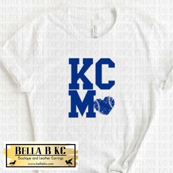 Pvbs31Mom KC Heart Shirt, Heart KC Baseball Tee Cute Kansas City Spirit Wear, Kansas City Baseball Top, Blue Yellow KC Heart Shirt, Kansas City Heart