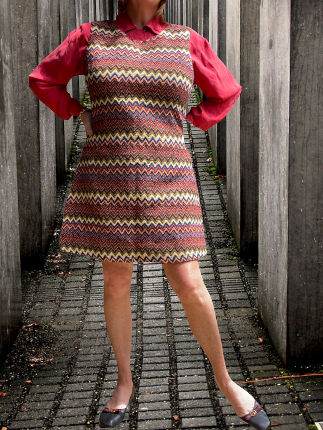 Lori Chevron Dress Size 16