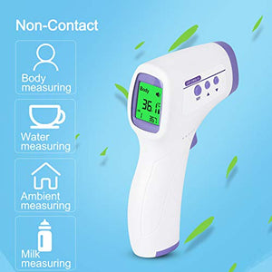 Hand Held Digital Infrared Temperature For Baby Kids Adults Non Contact Smart Sensor Accurate Instant Reading Ear Forehead Thermometer Led Display Ear