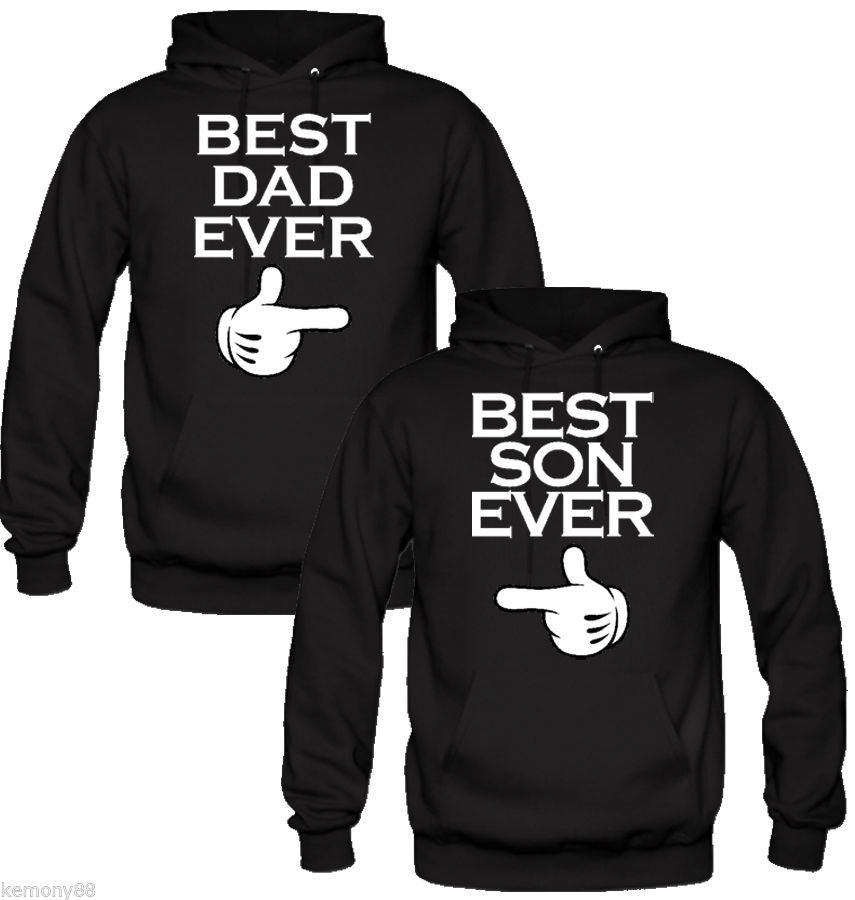 dad and son matching hoodies