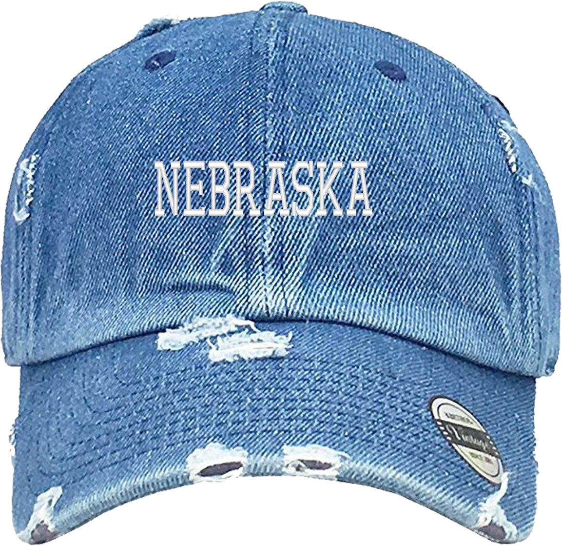 NEBRASKA Distressed Baseball Hat