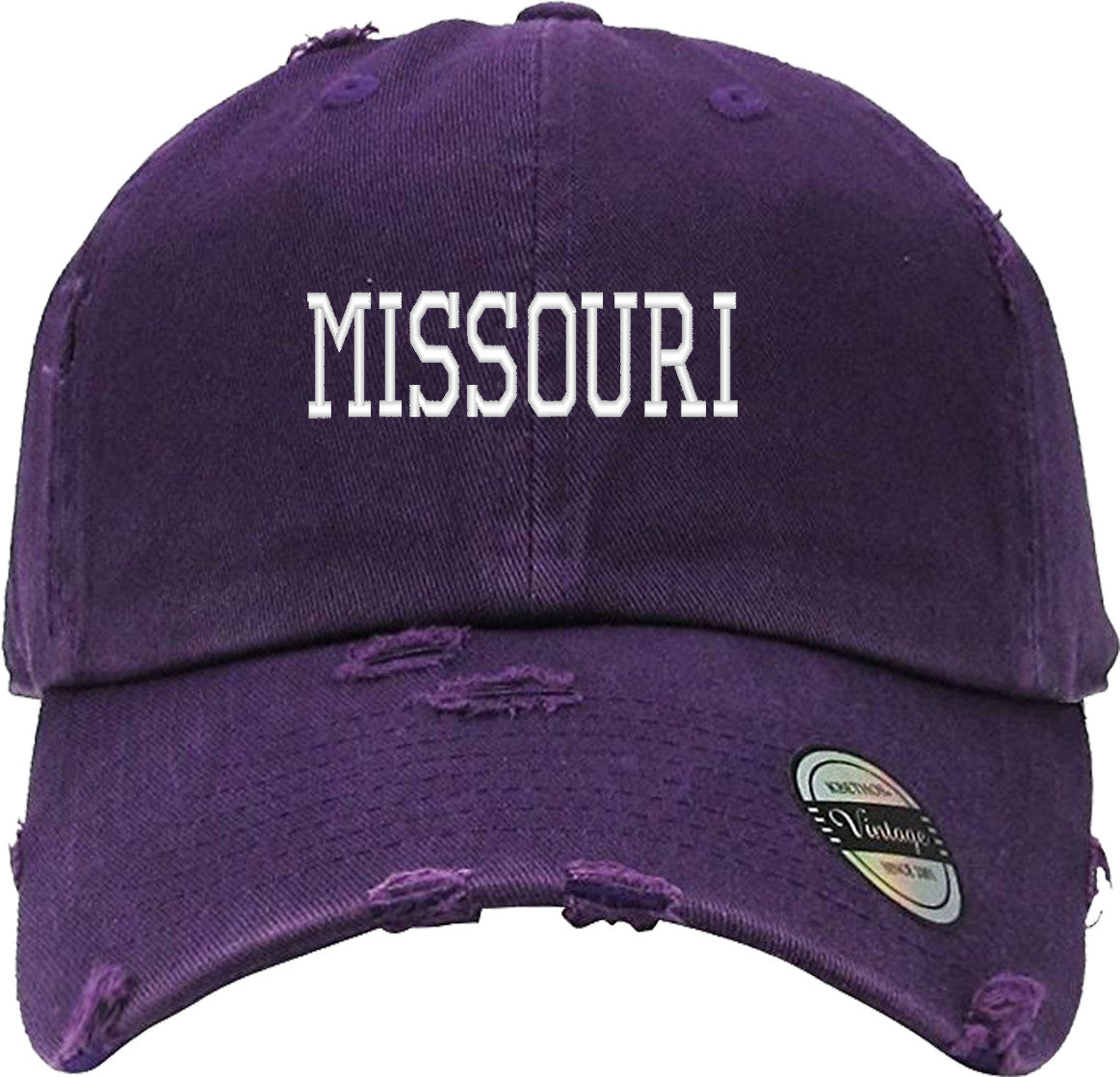 MISSOURI Distressed Baseball Hat