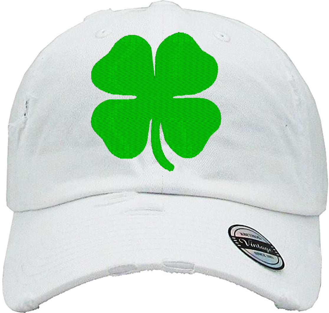 IRISH LEAF Distressed Baseball Hat