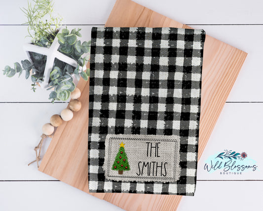 All Is Calm Buffalo Plaid Christmas Trees Kitchen Towel – Wild Blossoms  Boutique