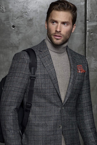 glen check sport coat