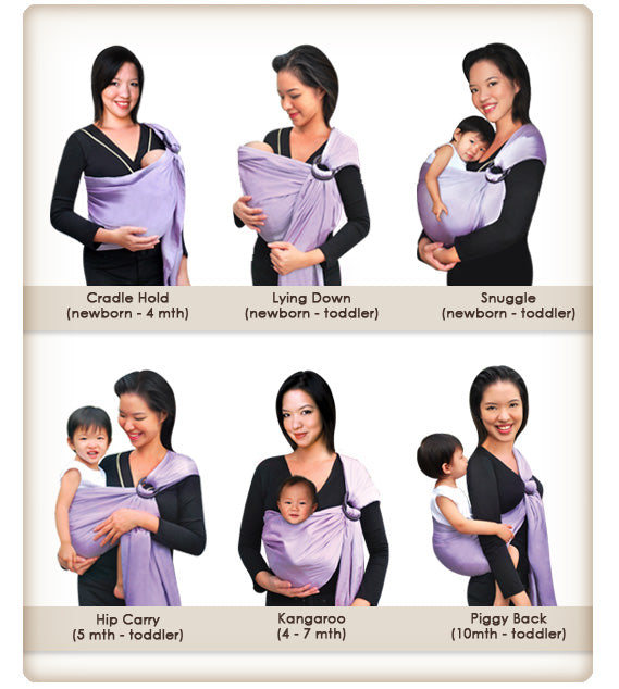 how to wear a baby sling