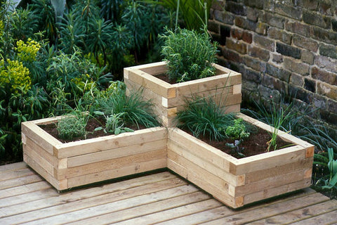 Wooden planter