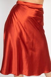 A-line Satin Midi Skirt - Better Price Retail