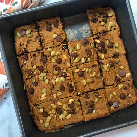 Pumpkin Spice Snickerdoodle Blondies