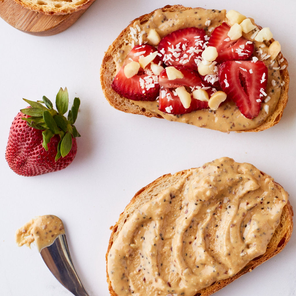 Toasted Macadamia Nut Butter with Chia + Flaxseed