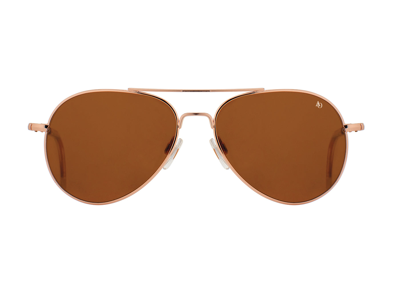 American Optical General Rose Gold Brown Glass Lens – Double Monk