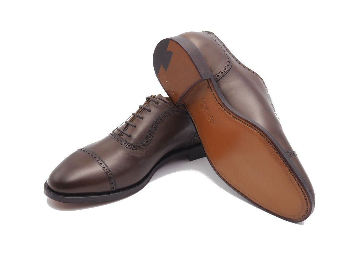 Macquarie 2 Dark Brown Burnished Calf – Double Monk