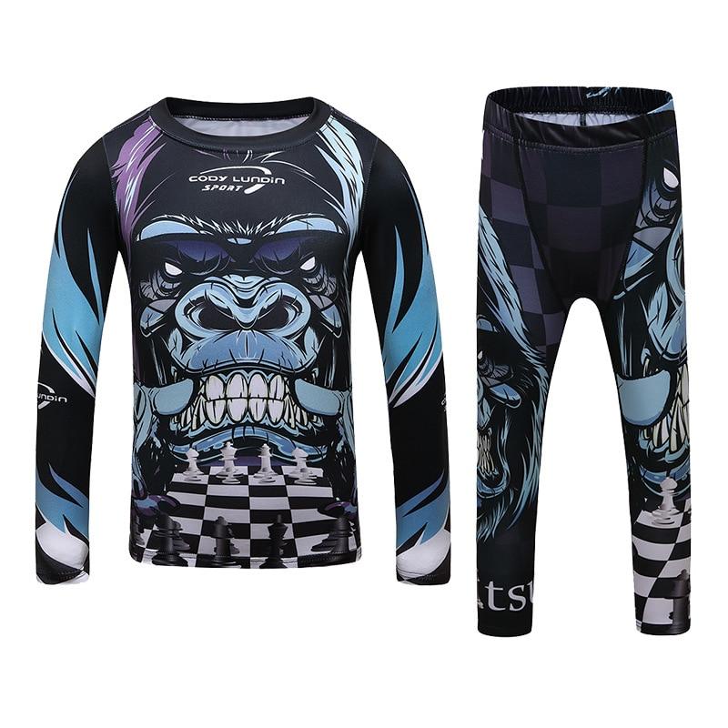 Chess Monkey Kids Long-Sleeve Rashguard & Spats Set – Affordable Rashguards