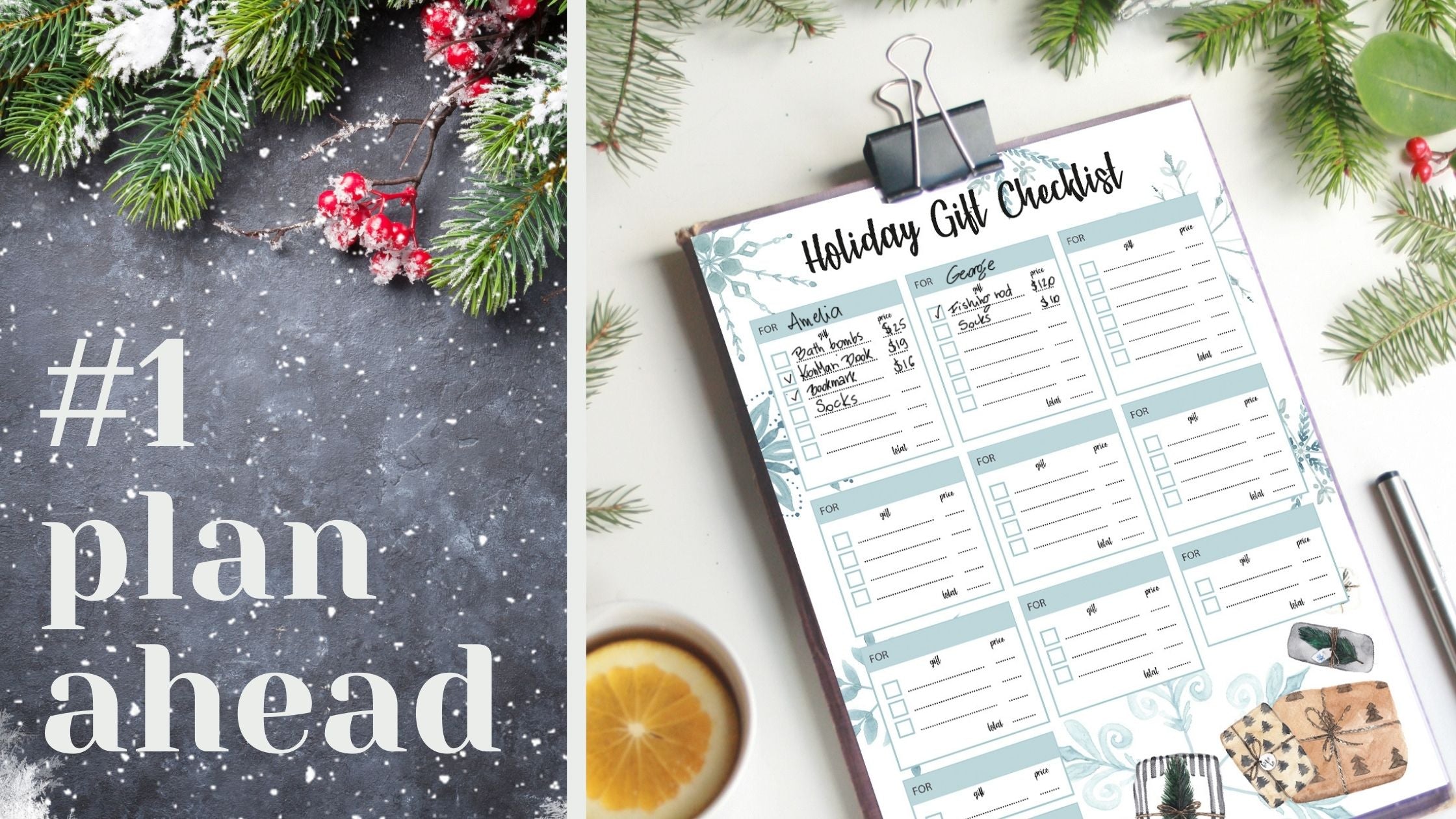 gift tracker list to plan ahead your holiday shopping