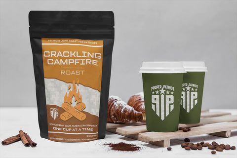 crackling campfire coffee