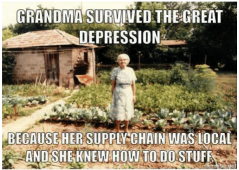 GRANDMA SURVIVED THE GREAT DEPRESSION