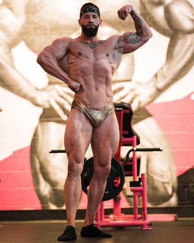 Black Bodybuilding Posing Trunks | 'awesome design'