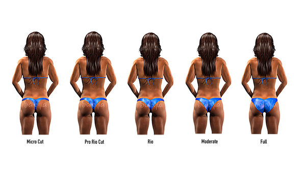 Competition Bikini Bottom Cuts