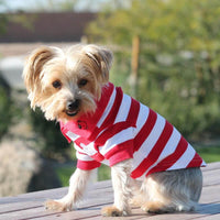 Thumbnail for Scarlet Stripe Dog Polo