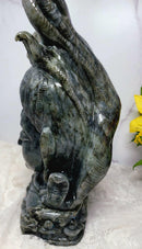 XXL Labradorite Lord Shiva Carving