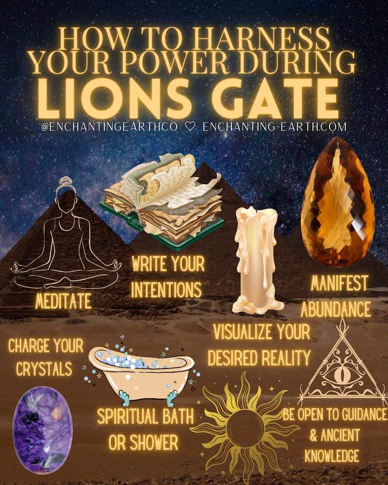 What are your plans for the Lion's Gate Portal? Meditate with me at 8a