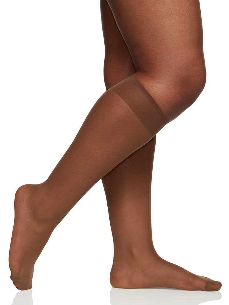 Berkshire Queen All Day Sheer Knee High Stocking Reinforced Toe 6451