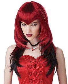 Dark Ginger Hair Red Gold Corrector Plus Harley Quinn Wig Blue And Red Best Red Hair Color Red Black Wig Medium Length Red Hair