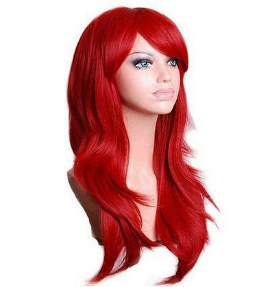 Bright Red Real Hair Wig Fire Engine Red Hair Isla Fisher Red Hair