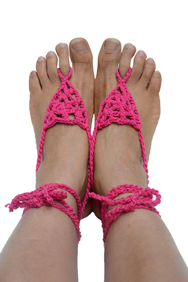 Finding Summer Barefoot Sandals: Crochet pattern | Ribblr