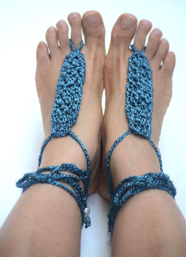 25 Stunning Crochet Sandal Patterns - All Free