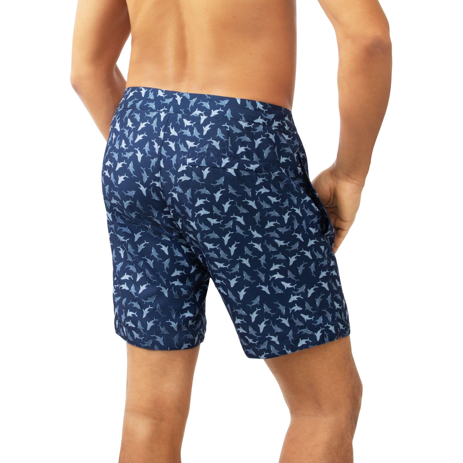 Reef Mens Everett Printed Beach Swim Trunks, Men's, Size: Large, Blue