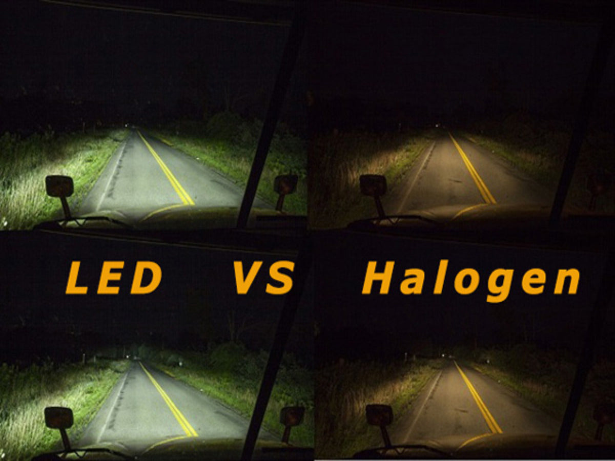 headlight bulb halogen vs led vs hid