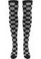 Urban Classics Damen Checkerboard Overknee Socken