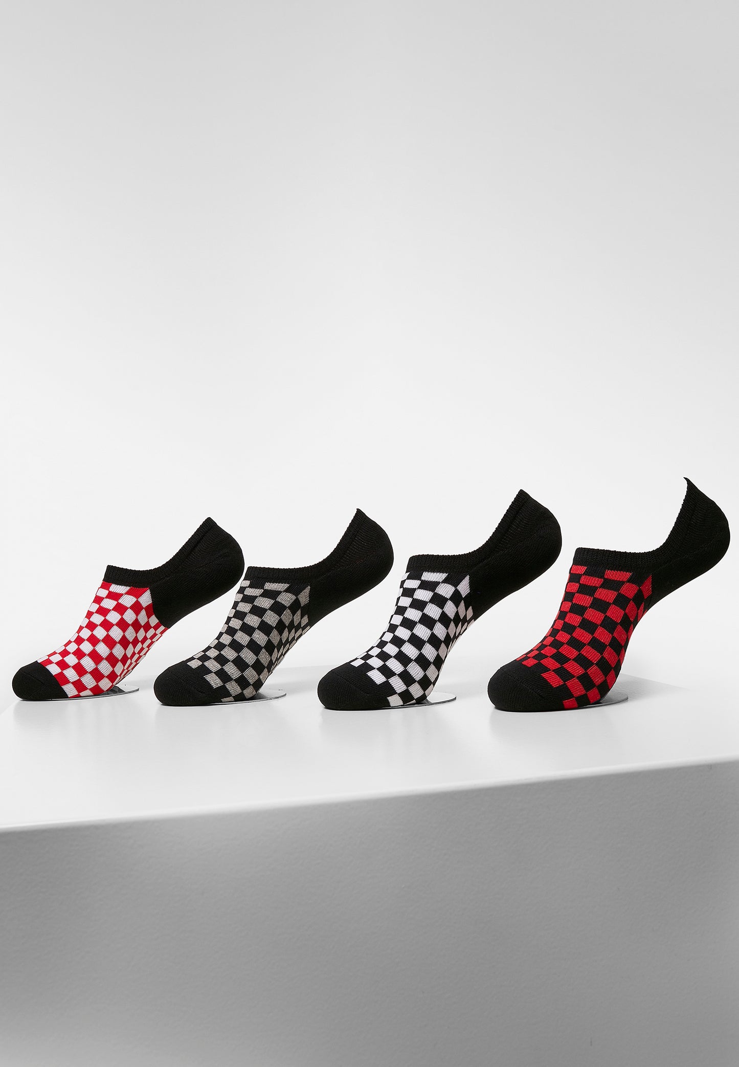 Urban Classics Recycled Yarn Check Invisible Socken 4-Pack