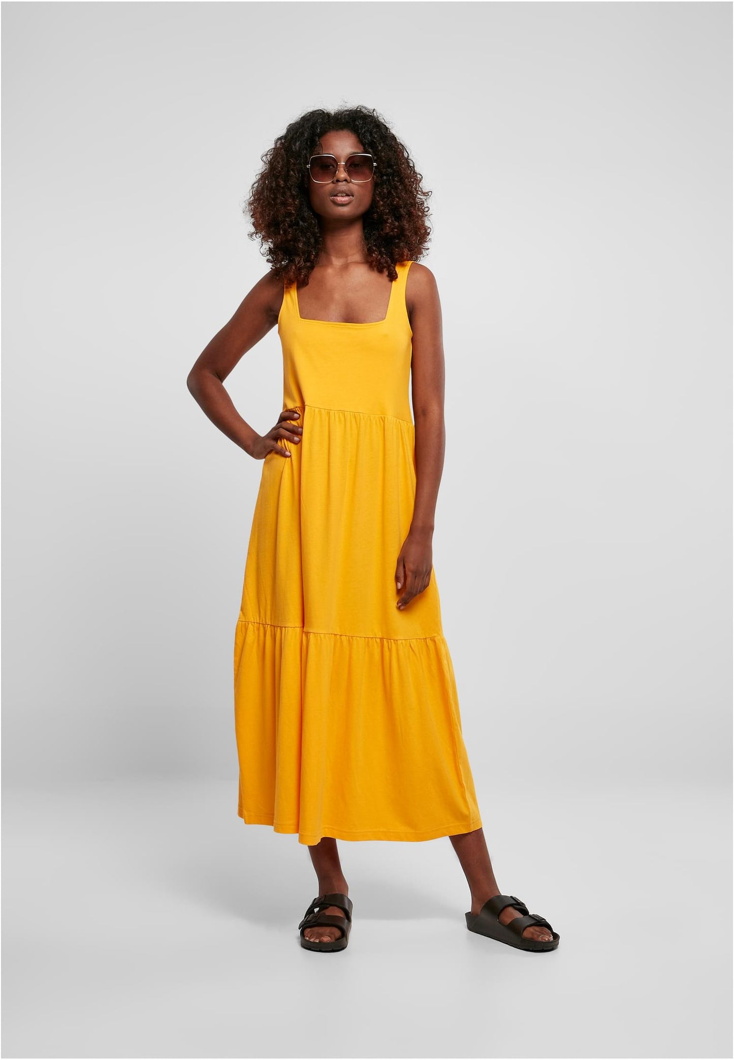 Urban Classics Damen 7/8 Length Valance Summer Kleid Mango