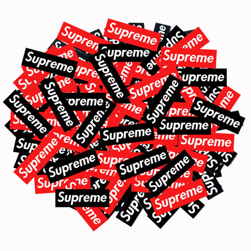 supreme box logo black red
