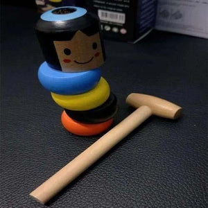 unbreakable wooden man magic toy