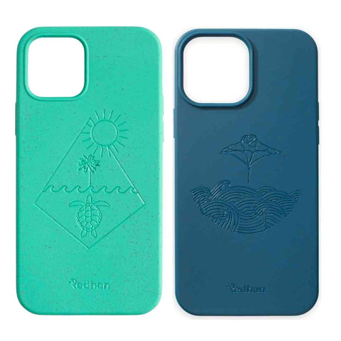 Eco friendly phoen case, iPhone 12 Case, iPhone 13 Case, Compostable Case, Biodegradable Case, Turtle Phone Case, Manta Ray Phone Case